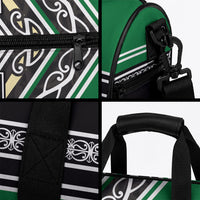 New Zealand Maori Rugby Duffle Bag Aotearoa Koru Geometric - Naturalistic Green LT03 - Polynesian Pride