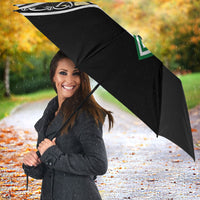 New Zealand Maori Rugby Umbrella Aotearoa Koru Geometric - Naturalistic Green LT03 - Polynesian Pride