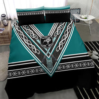 New Zealand Maori Rugby Bedding Set Aotearoa Koru Geometric - Oceanic Color LT03 - Polynesian Pride