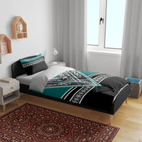 New Zealand Maori Rugby Bedding Set Aotearoa Koru Geometric - Oceanic Color LT03 - Polynesian Pride