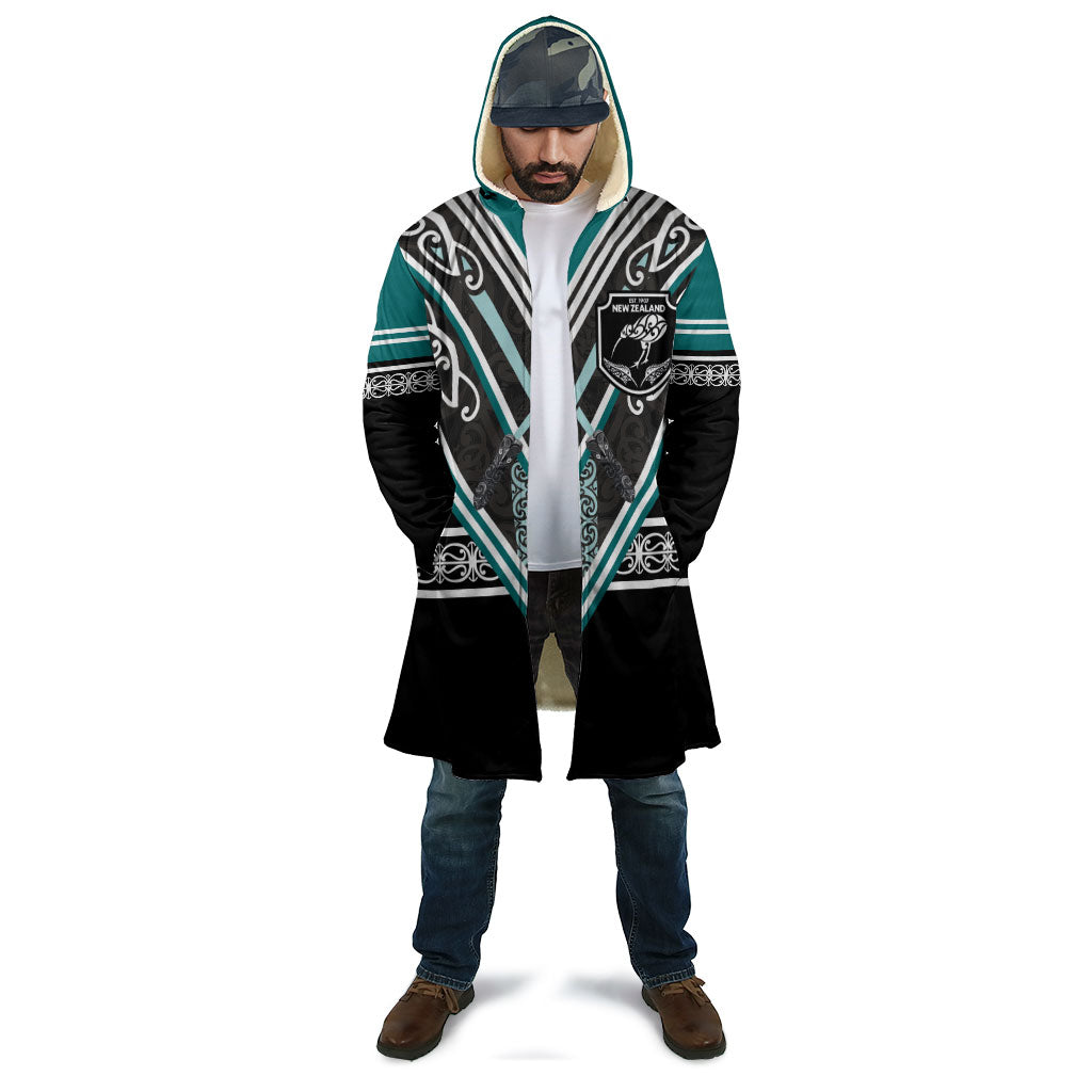 New Zealand Maori Rugby Custom Cloak Aotearoa Koru Geometric - Oceanic Color LT03 - Polynesian Pride