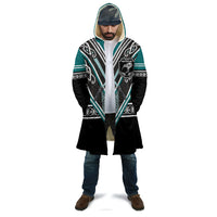 New Zealand Maori Rugby Custom Cloak Aotearoa Koru Geometric - Oceanic Color LT03 - Polynesian Pride