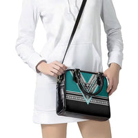 New Zealand Maori Rugby Shoulder Handbag Aotearoa Koru Geometric - Oceanic Color LT03 - Polynesian Pride