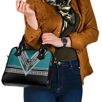 New Zealand Maori Rugby Shoulder Handbag Aotearoa Koru Geometric - Oceanic Color LT03 - Polynesian Pride