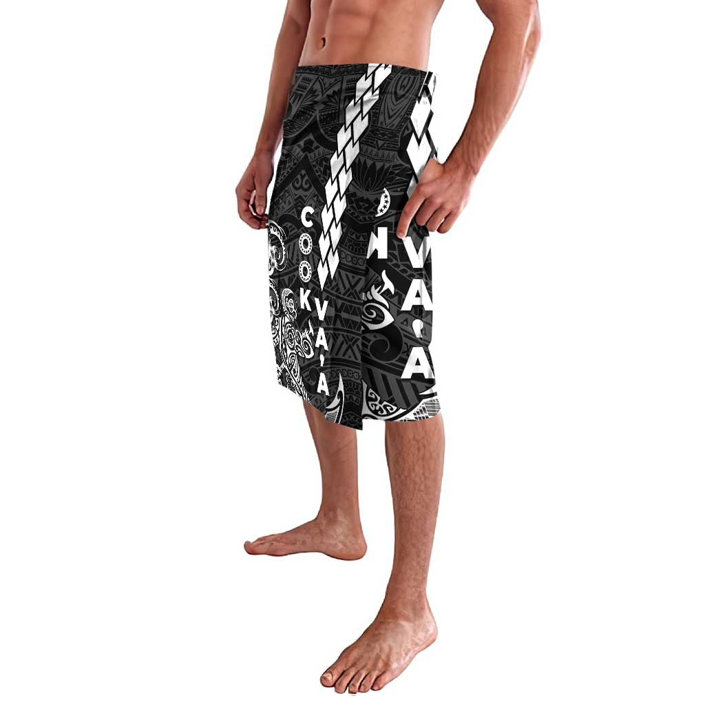 Cook Islands Va'a Polynesian Art Tattoo Lavalava Black Color LT03 - Polynesian Pride