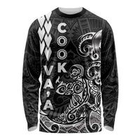 Cook Islands Va'a Polynesian Art Tattoo Long Sleeve Shirt Black Color LT03 Unisex Black - Polynesian Pride