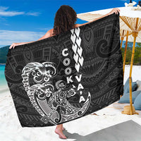Cook Islands Va'a Polynesian Art Tattoo Sarong Black Color LT03 One Size 44 x 66 inches Black - Polynesian Pride