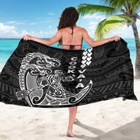 Cook Islands Va'a Polynesian Art Tattoo Sarong Black Color LT03 - Polynesian Pride