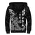 Cook Islands Vaa Polynesian Art Tattoo Sherpa Hoodie Black Color