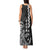 Cook Islands Vaa Polynesian Art Tattoo Tank Maxi Dress Black Color