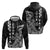 Cook Islands Vaa Polynesian Art Tattoo Zip Hoodie Black Color