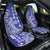 Cook Islands Vaa Polynesian Art Tattoo Car Seat Cover Blue Color