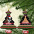 Personalized New Zealand Christmas Ceramic Ornament Maori Warrior with Rugby Christmas Tree LT03 Christmas Tree Black - Polynesian Pride