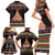 Personalized New Zealand Meri Kirihimete Family Matching Short Sleeve Bodycon Dress and Hawaiian Shirt Maori Warrior with Rugby Christmas Tree LT03 - Polynesian Pride