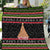 Personalized New Zealand Meri Kirihimete Quilt Maori Warrior with Rugby Christmas Tree LT03 Black - Polynesian Pride