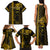 Custom Hawaii Family Matching Tank Maxi Dress and Hawaiian Shirt Ukelele and Hula Girl Mix Kakau Pattern LT03 - Polynesian Pride