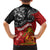 The Kingitanga - Maori King Movement Kid Hawaiian Shirt Ko Te Mana Motuhake Emblem with Moko and Polynesian Art Tattoo