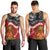 The Kingitanga - Maori King Movement Men Tank Top Ko Te Mana Motuhake Emblem with Moko and Polynesian Art Tattoo