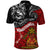 The Kingitanga - Maori King Movement Polo Shirt Ko Te Mana Motuhake Emblem with Moko and Polynesian Art Tattoo