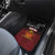 Personalised The Kingitanga - Maori King Movement Car Mats Ko Te Mana Motuhake Emblem with Silver Ferns and Polynesian Art Tattoo