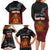 Personalised The Kingitanga - Maori King Movement Family Matching Long Sleeve Bodycon Dress and Hawaiian Shirt Ko Te Mana Motuhake Emblem with Silver Ferns and Polynesian Art Tattoo