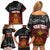 Personalised The Kingitanga - Maori King Movement Family Matching Off Shoulder Short Dress and Hawaiian Shirt Ko Te Mana Motuhake Emblem with Silver Ferns and Polynesian Art Tattoo