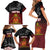 Personalised The Kingitanga - Maori King Movement Family Matching Short Sleeve Bodycon Dress and Hawaiian Shirt Ko Te Mana Motuhake Emblem with Silver Ferns and Polynesian Art Tattoo