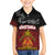 Personalised The Kingitanga - Maori King Movement Kid Hawaiian Shirt Ko Te Mana Motuhake Emblem with Silver Ferns and Polynesian Art Tattoo