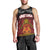 Personalised The Kingitanga - Maori King Movement Men Tank Top Ko Te Mana Motuhake Emblem with Silver Ferns and Polynesian Art Tattoo