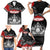 Personalised The Kingitanga - Maori King Movement Family Matching Short Sleeve Bodycon Dress and Hawaiian Shirt Te Paki-o-Matariki with Silver Ferns and Polynesian Art Tattoo