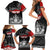 Personalised The Kingitanga - Maori King Movement Family Matching Short Sleeve Bodycon Dress and Hawaiian Shirt Te Paki-o-Matariki with Silver Ferns and Polynesian Art Tattoo