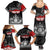 Personalised The Kingitanga - Maori King Movement Family Matching Summer Maxi Dress and Hawaiian Shirt Te Paki-o-Matariki with Silver Ferns and Polynesian Art Tattoo