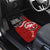 Maori Kotahitanga Car Mats Aotearoa Spirit with Maori Mask and Polynesian Art Tattoo