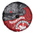 Maori Kotahitanga Spare Tire Cover Aotearoa Spirit with Maori Mask and Polynesian Art Tattoo