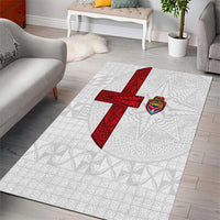 Tonga Ngatu Art Rugby Mate Ma'a Area Rug LT03 - Polynesian Pride