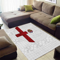 Tonga Ngatu Art Rugby Mate Ma'a Area Rug LT03 - Polynesian Pride