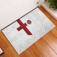 Tonga Ngatu Art Rugby Mate Ma'a Rubber Doormat LT03 - Polynesian Pride