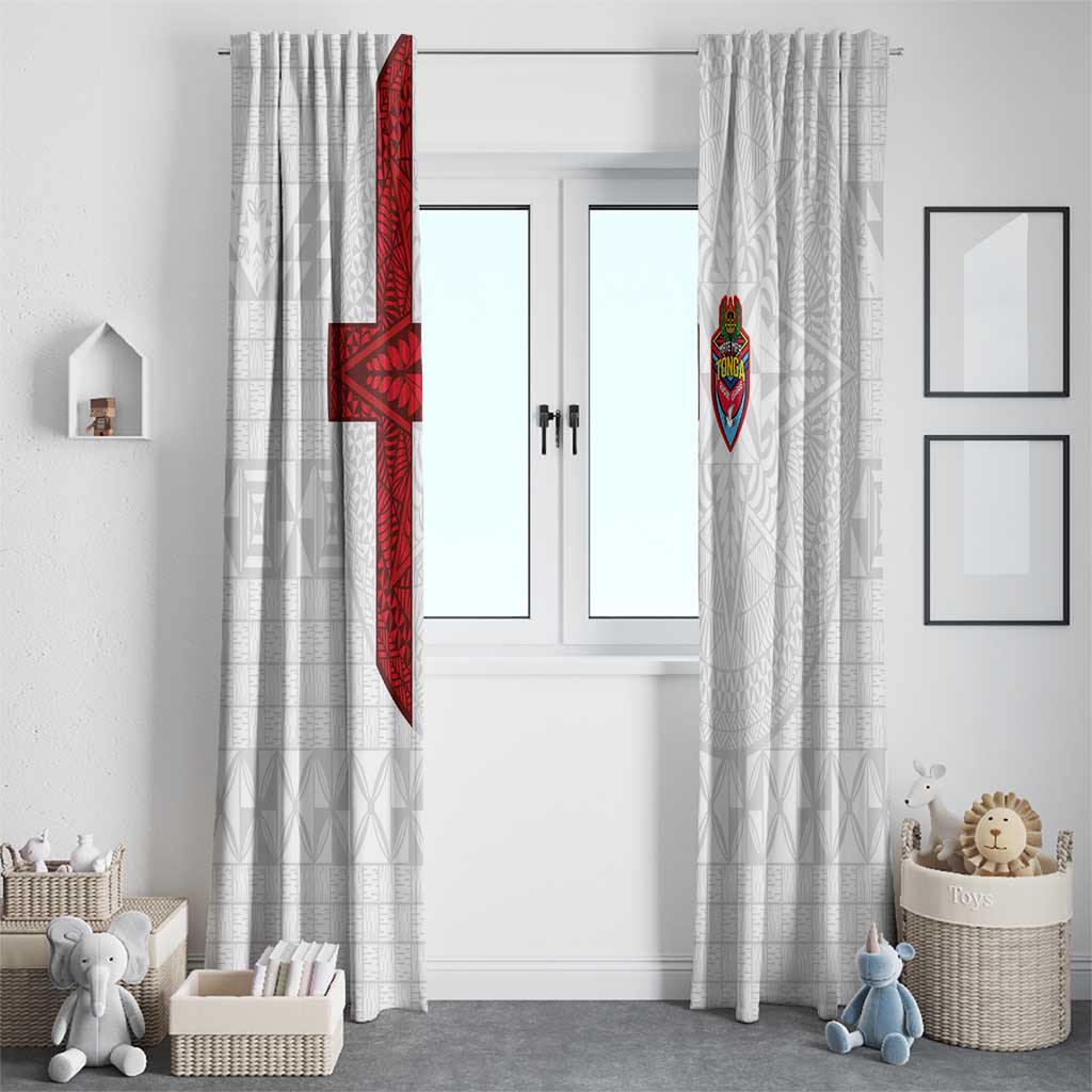 Tonga Ngatu Art Rugby Mate Ma'a Window Curtain LT03 - Polynesian Pride