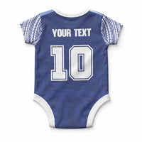 Custom Samoa Rugby Baby Onesie Pacific Motifs LT03 - Polynesian Pride