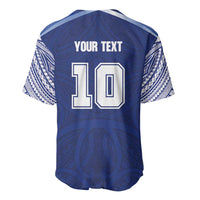 Custom Samoa Rugby Baseball Jersey Pacific Motifs LT03 - Polynesian Pride