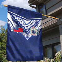 Samoa Rugby Garden Flag Pacific Motifs LT03 - Polynesian Pride