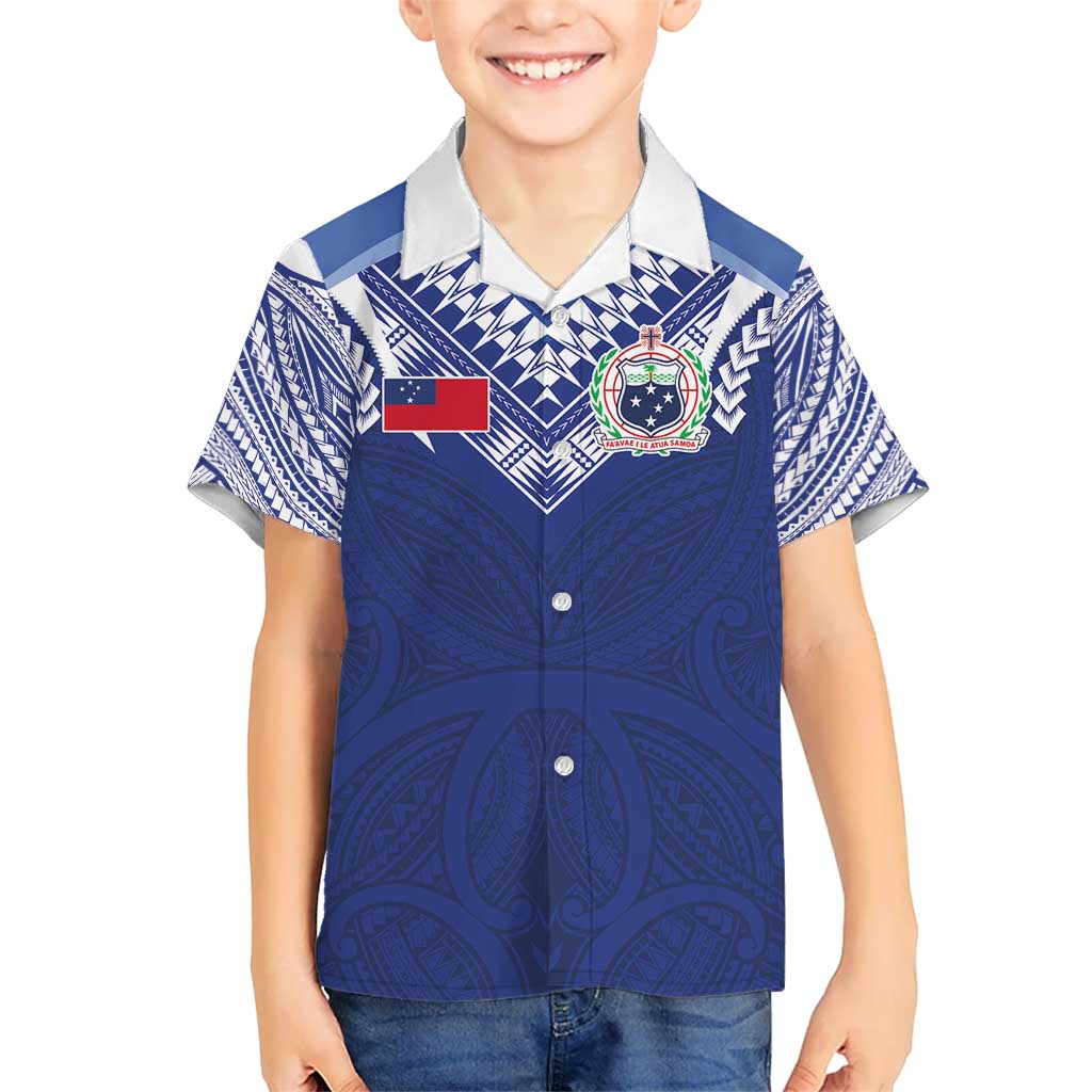 Custom Samoa Rugby Hawaiian Shirt Pacific Motifs LT03 - Polynesian Pride