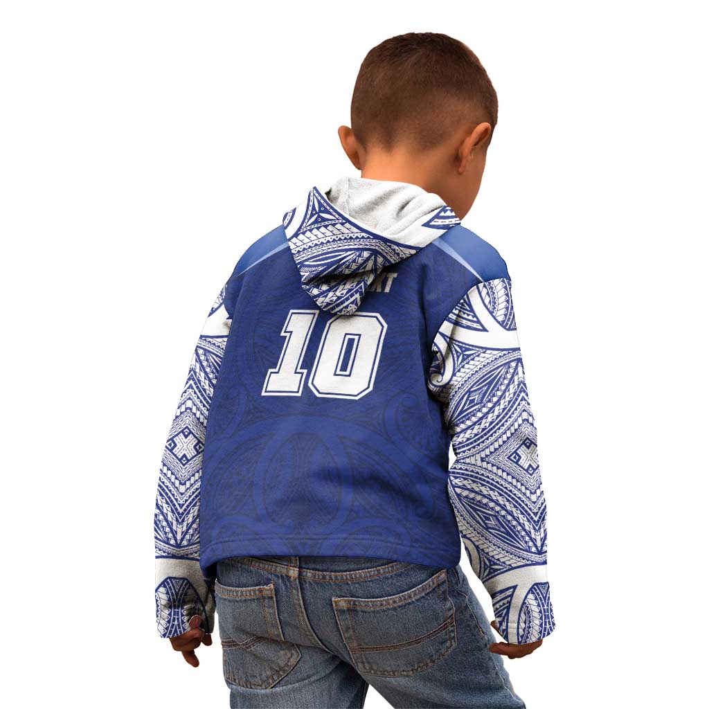 Custom Samoa Rugby Kid Hoodie Pacific Motifs LT03 - Polynesian Pride