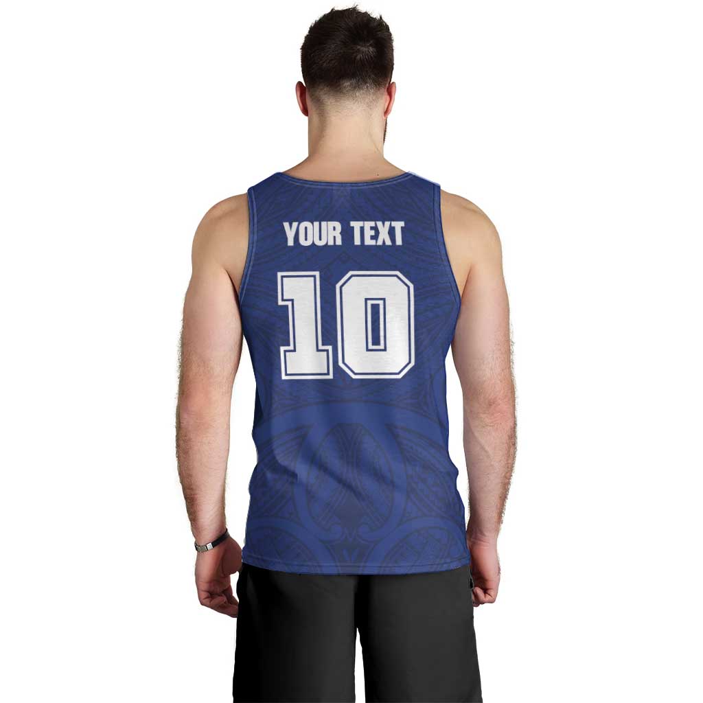 Custom Samoa Rugby Men Tank Top Pacific Motifs LT03 - Polynesian Pride
