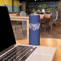 Custom Samoa Rugby Skinny Tumbler Pacific Motifs LT03 - Polynesian Pride