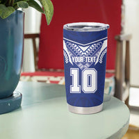 Custom Samoa Rugby Tumbler Cup Pacific Motifs LT03 - Polynesian Pride