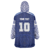 Custom Samoa Rugby Wearable Blanket Hoodie Pacific Motifs LT03 - Polynesian Pride