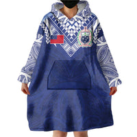 Custom Samoa Rugby Wearable Blanket Hoodie Pacific Motifs LT03 - Polynesian Pride