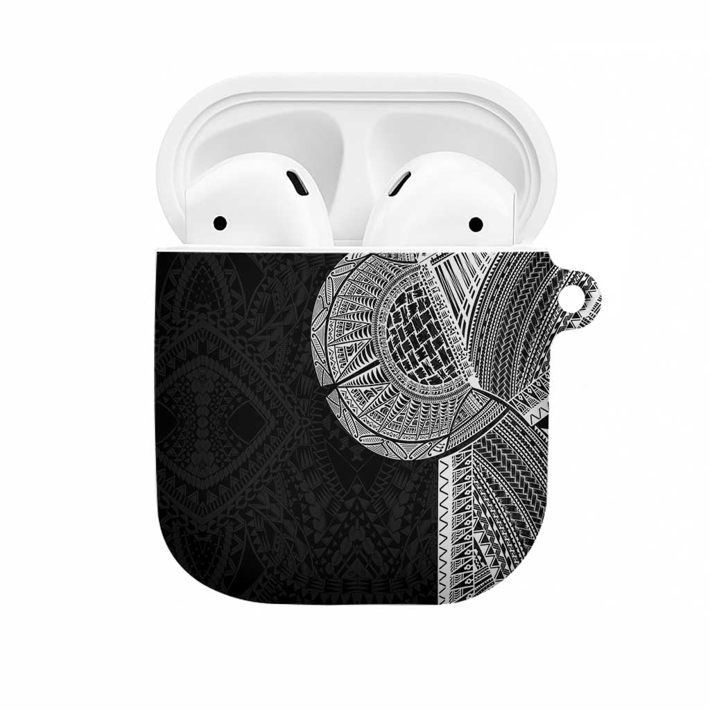 Samoan Tatau AirPods Case Art Tribal Traditional Tattoos LT03 Black - Polynesian Pride