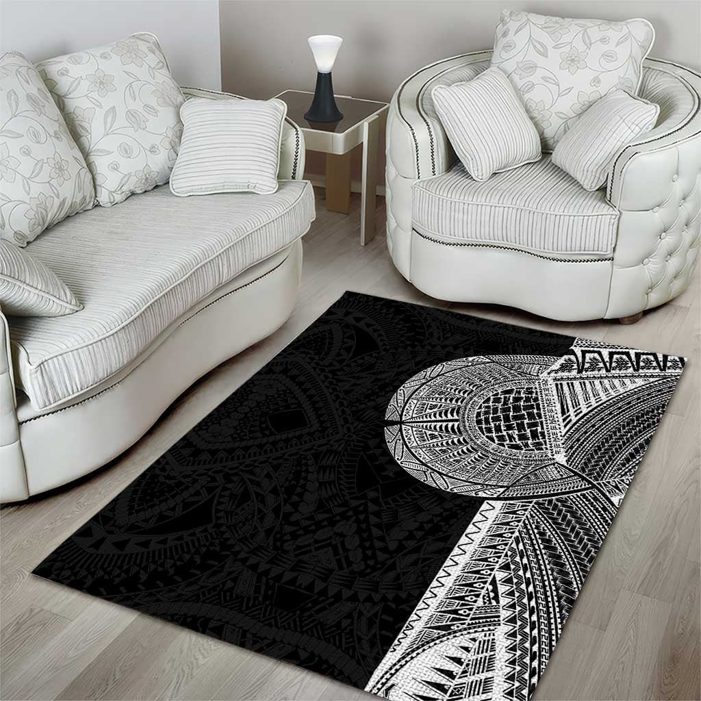 Samoan Tatau Area Rug Art Tribal Traditional Tattoos LT03 - Polynesian Pride